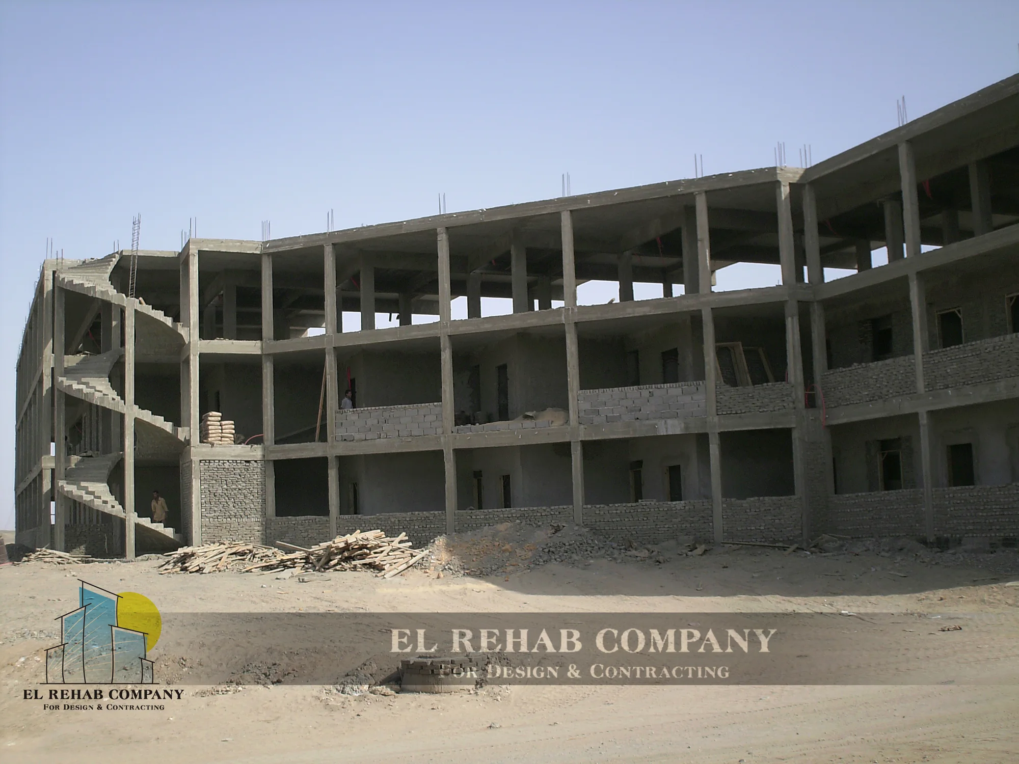 Guest accommodation structure under construction