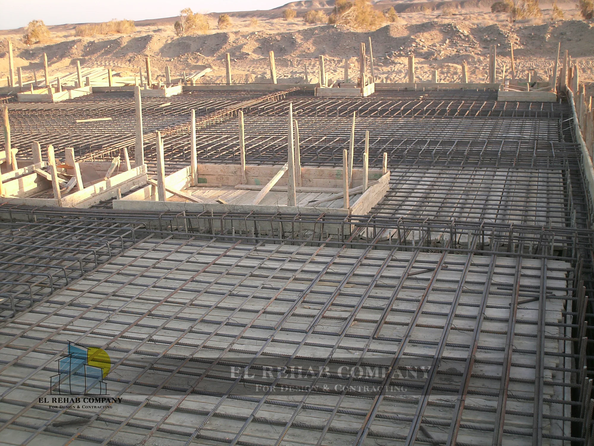 Reinforcement and formwork during structural construction