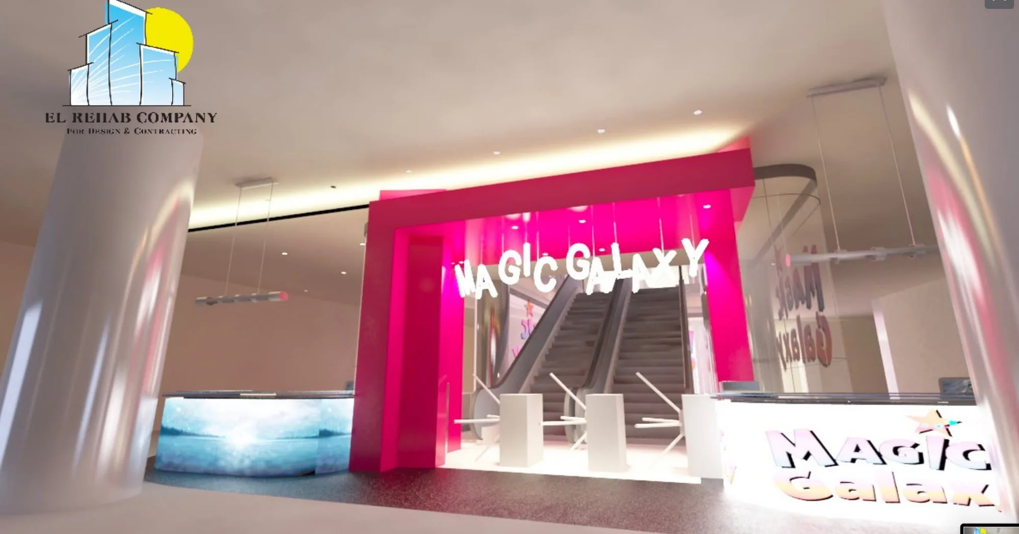 Completed Magic Galaxy entertainment interior
