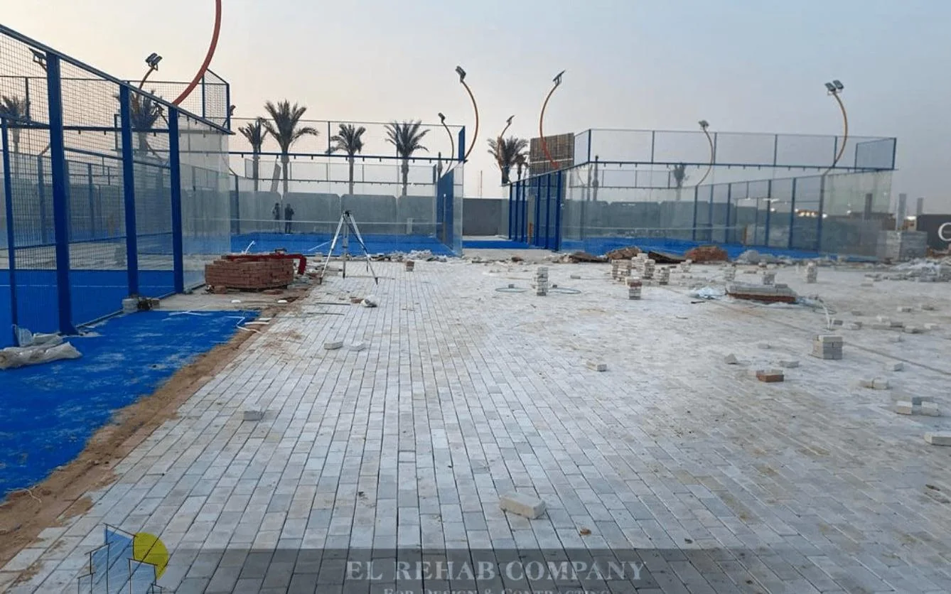 Padel courts and event infrastructure at O West
