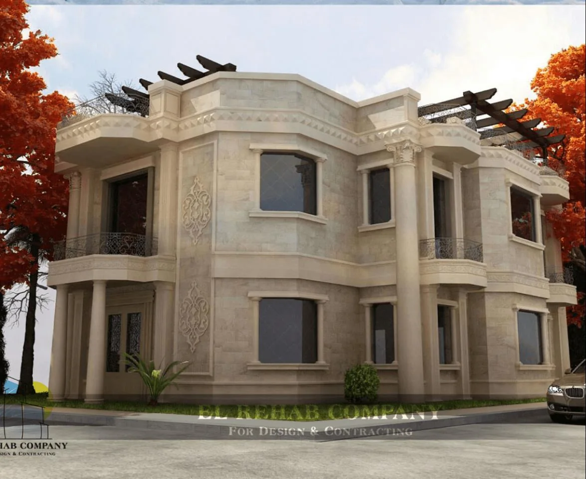 Residential villa exterior design and landscape
